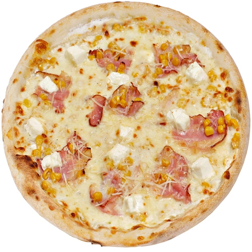 Піца сирна з беконом