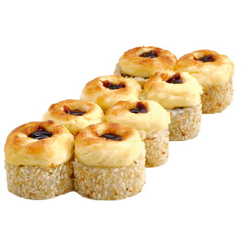 Запечений рол з шиітаке