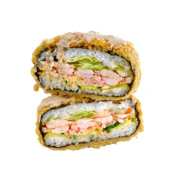 Суші-бургер з креветкою